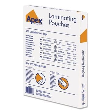 Bolsa para Plastificação Térmica 90x130mm 80/75 microns Caixa 100un