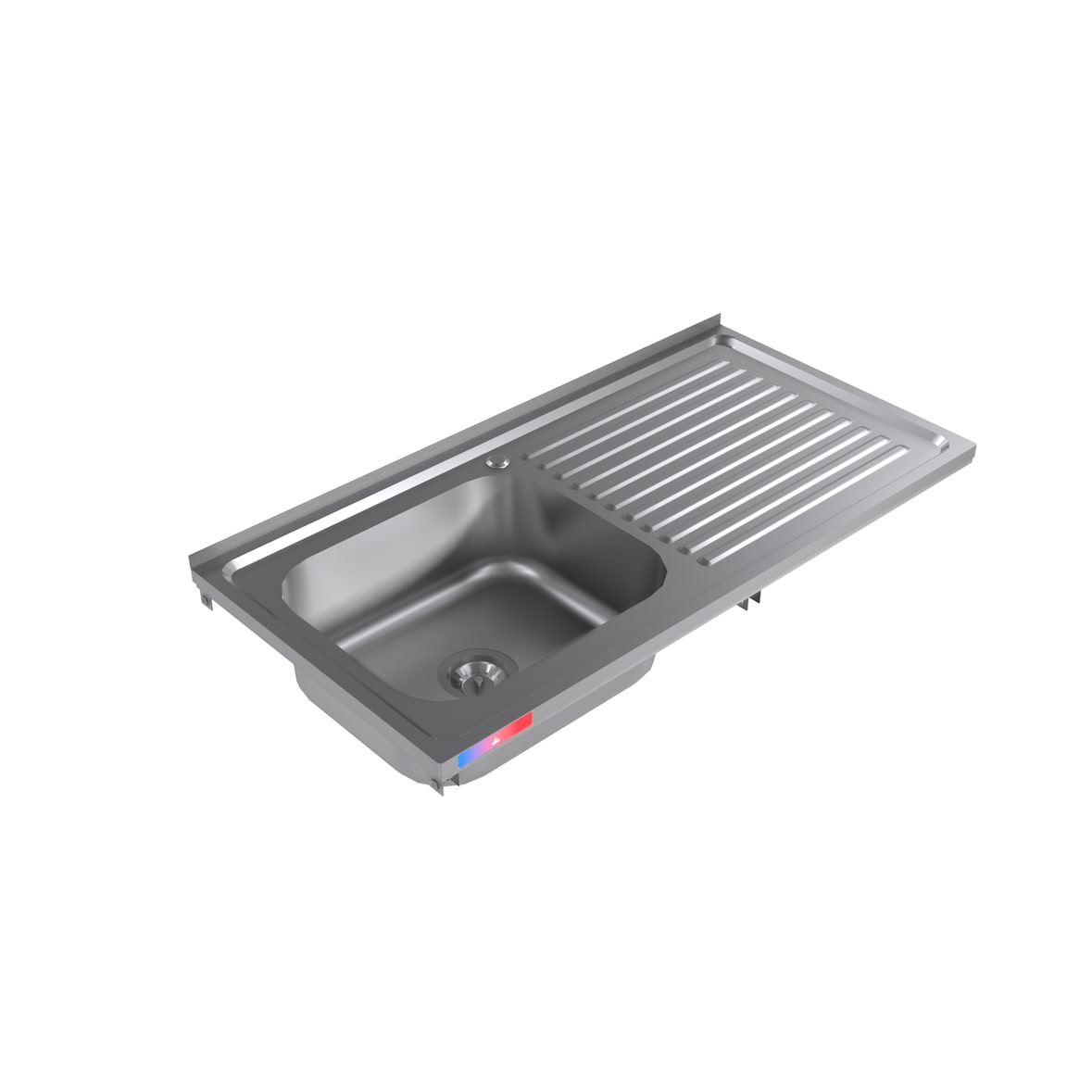 Gasfrit - Fregadero con cubeta sin bastidor en acero inoxidable 1000 x 500 mm