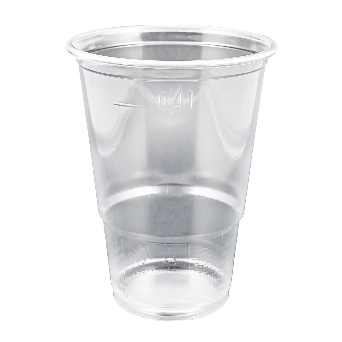 50 Trinkbecher PP, klar-glatt, mit Eichstrich, transparent, 400 ml, 08111