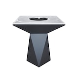 thumbnail of Braciere da giardino, Barbecue con foro per wok, griglia con gambe in acciaio e copertura protettiva - G1 grafite