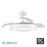 thumbnail of Ventilador Dc Dani L Blanco Led Integrado Cct Y Memoria Color