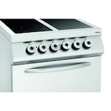 thumbnail of Fornuis | Elektrisch | Keramisch 2/1 GN | 4 Kookplaten | 4x 4kW | Elektrische Oven | 2/1 GN | 5.6kW | 800x900x900(h)mm