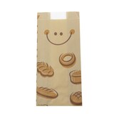 thumbnail of MONOUSO - Papiertüten Kraft Fenster "Panes" 10+5x55cm (125 Stück)