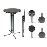 thumbnail of METRO PROFESSIONAL Stehtisch klappbar Mistrano, Stahl, Ø 80 x 110 cm, rund, grau