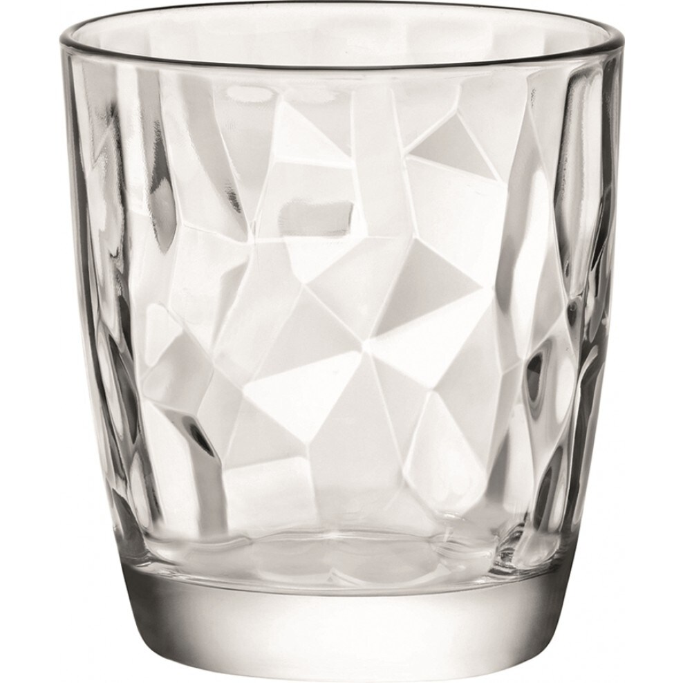 Bormioli Rocco Set 3 Bicchieri Acqua, Diamond, Vetro, Trasparente, 39cl