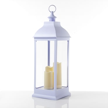 Oreste Luchetta Lampada decorativa NEWPORT 71 candela con lampada LED con effetto fiamma L.23,5 x P.23,5 x H.71 cm