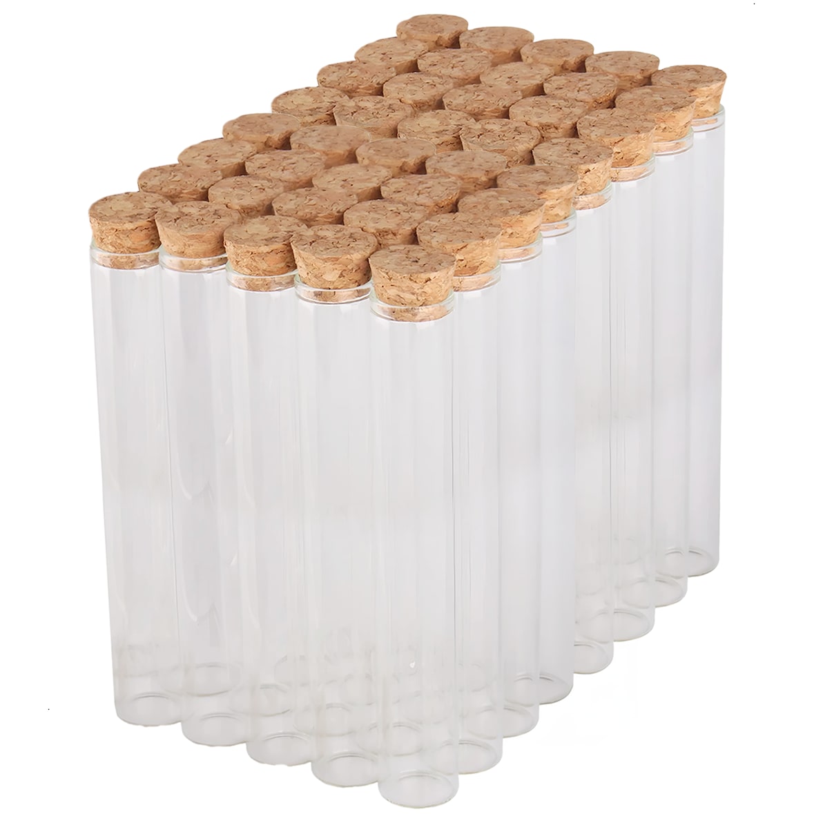 Provette Dayshake con Tappo di Sughero - Confezione da 40 - 15 cm x 2,5 cm - Bottiglie - Provette in Vetro - Provette in Vetro