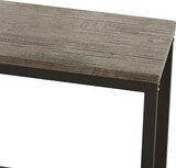 thumbnail of Esstisch Set mit 3 Hockern Bartisch 148x40x90 cm Braun+Grau, MDF Tischplatte und Metallgestell, platzsparend und pflegeleicht