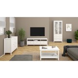 thumbnail of WellHome - Couchtisch mit 2 Fächern in der Farbe Weiß 81 x 81 x 45 cm - Guadalquivir