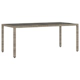 thumbnail of vidaXL 9-tlg. Garten-Bistro-Set mit Kissen Grau Poly Rattan