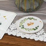 thumbnail of Bierdeckel Eukalyptus Herz, Ø 10,7 cm, 100 Stück