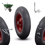 thumbnail of PU ruota di scorta in gomma piena 390 mm Ruota di ricambio per carriola