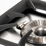 thumbnail of Romux® Cucina Professionali a Gas 3 Fuochi 132x50 cm da Banco Orizzontale in Acciaio Inox con Regolatore di Fiamma e Termocoppia | Fornello a Gas