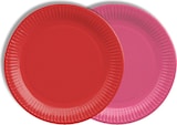 thumbnail of Papstar Pappteller rund Ø 18 cm farbig sortiert - rot/fuchsia, 20 x 12 Stück