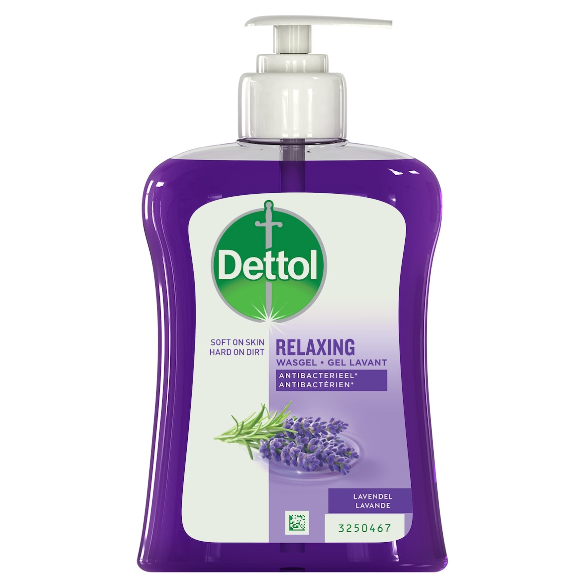 Dettol vloeibare zeep verzachtend pomp lavendel 6x250 ml