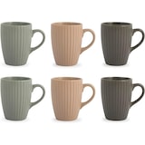 thumbnail of H&H Set 6 Mug Countryside, Stoneware,Colori Assortiti, 295 cc