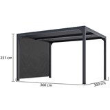 thumbnail of HABRITA Pergola Bioclimatique 10.8m² Gris Anthracite per3630rbi