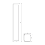 thumbnail of Lampada Da Terra Moderna Da Esterno Alluminio Grigio Luce Led 13W Ip65