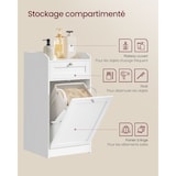 thumbnail of Helloshop26 - Armário de banheiro com cesto de roupa suja e espaço para armazenamento com 1 gaveta e 1 saco de roupa suja interno 12_0006485