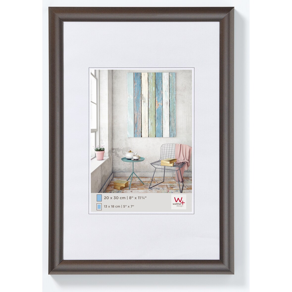 Trendstyle Kunststoff Bilderrahmen, stahl, 50 x 70 cm