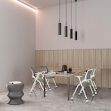 thumbnail of Cadeira dobrável PRIORITY II W PU cinzento hjh OFFICE