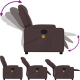 thumbnail of vidaXL Massagesessel Dunkelbraun Stoff