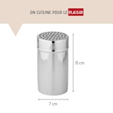 thumbnail of Juego de 2 azucareros glases y de cacao de acero inoxidable con tapa, 13 cm, Fackelmann Surtido