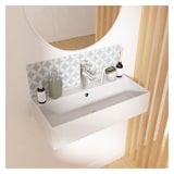 thumbnail of Vasque rectangulaire à poser en céramique blanche 65 x 31 cm ZOE