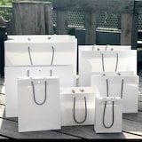 thumbnail of Standaard Lupuna draagtas met papieren koordhandvatten 33 + 11,5 x 24 cm per 120 - Gimex