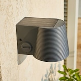 thumbnail of Lumisky Applique murale solaire SOLINE gris sensor H11cm Acier Gris