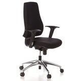 thumbnail of Bürostuhl / Drehstuhl PRO-TEC 200 Stoff schwarz Alu poliert hjh OFFICE