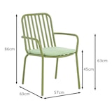 thumbnail of METRO PROFESSIONAL Silla gastro apilable Soto, aluminio, verde oliva