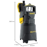 thumbnail of Bomba Submersível para Águas Residuais 750W - Adega Bomba de Vácuo Água Limpa e Vazão de Água Suja 13500 l/h Elevação 8m STANLEY