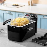 thumbnail of Kitchencook - Friteuse 3l Inox Semi Pro - 2100w - Couvercle Avec Fenêtre - Rangement Compact - Pieds Antidérapants