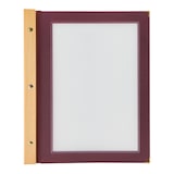 thumbnail of Securit® Doos met 20 Menumappen A4 "Wood" - Bordeaux - Hout met teakafwerking - 4 zijden