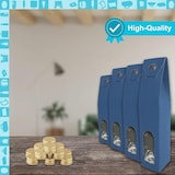 thumbnail of 20 Mini-Glasflaschen 40ml mit Blauen Boxen, Ideal für Hochzeitsgeschenke, Liköre, Saucen