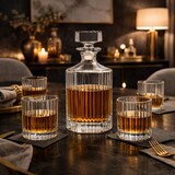 thumbnail of Coffret whisky en verre avec carafe 850ml et 4 verres 300ml