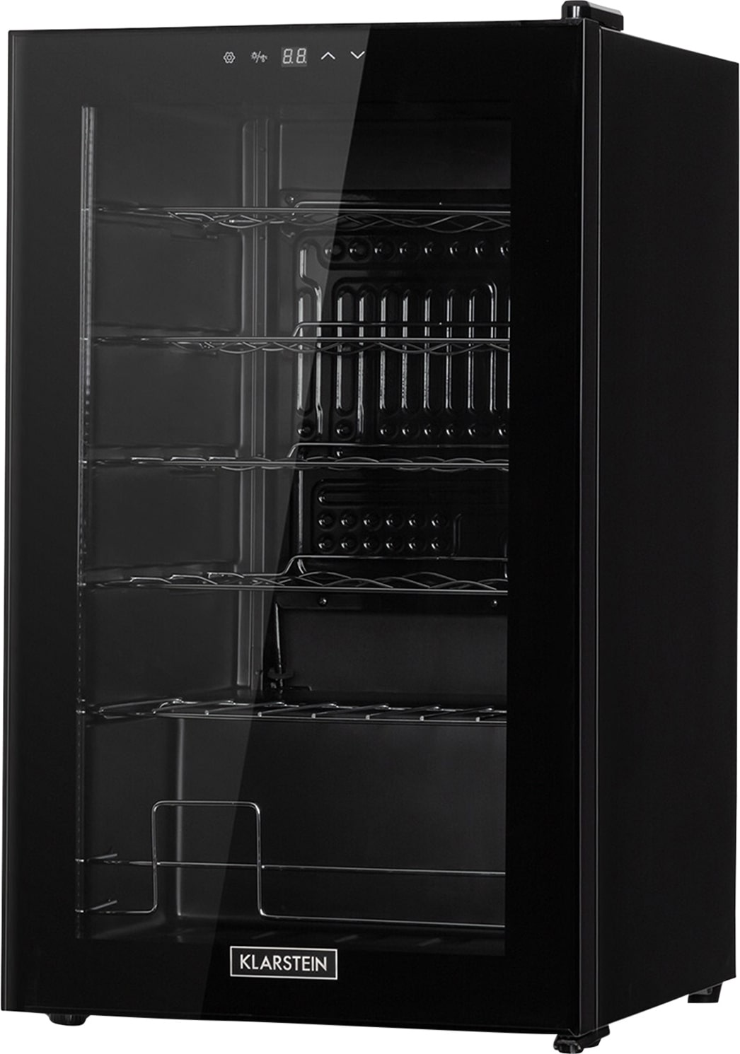 Klarstein Shiraz 24 Uno Weinkühlschrank 63l 24Fl Touch-Bedienfeld  5-18°C Schwarz
