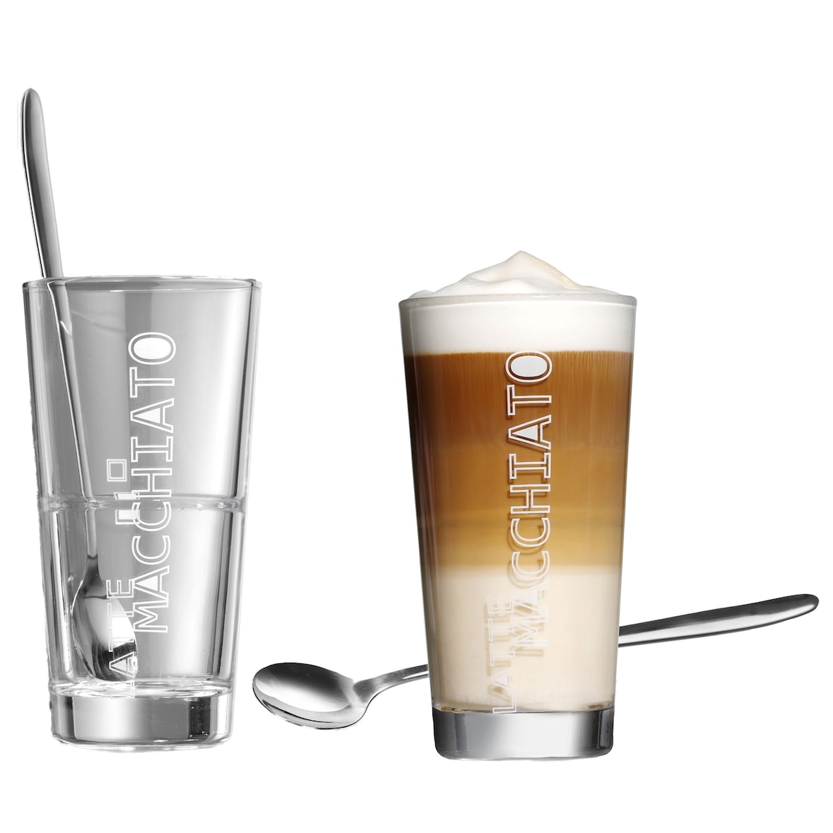 Ritzenhoff & Breker Lena Latte Macchiato Gläser 2er Set mit Löffel