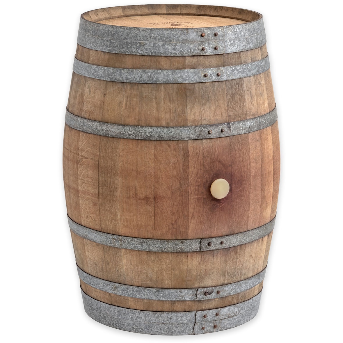 225L Weinfass als Stehtisch - Oberfläche: Geölt, Farbe: Hell