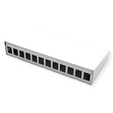 thumbnail of METZ CONNECT Keystone AP-Gehäuse 12 Port reinweiß RAL9010