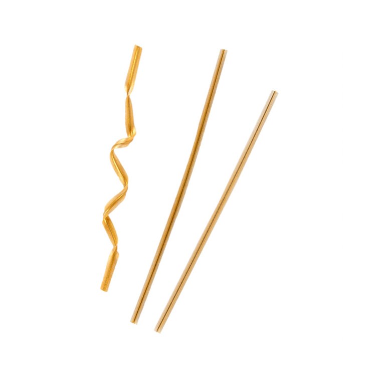 MONOUSO - Tütenverschlüsse Metall Gold 9,5cm (1000 Stück)