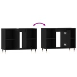 thumbnail of vidaXL Badkamerkast 80x33x60 cm bewerkt hout zwart