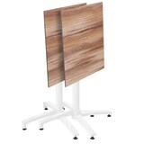 thumbnail of Set Terrassentisch Laminat Eiche dunkel mit 2 Sesseln taupe