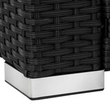 thumbnail of tectake Conjunto de ratán Lignano  negro - 404786