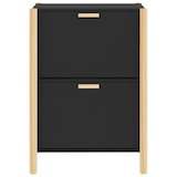thumbnail of vidaXL Schuhschrank Schwarz 57,5x33x80 cm Holzwerkstoff