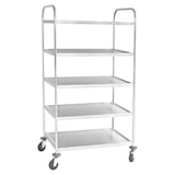 thumbnail of METRO PROFESSIONAL Carro de servicio GST2005, acero inoxidable, 52.6 x 85 x 154.3 cm, 5 estantes, 125 kg, plata