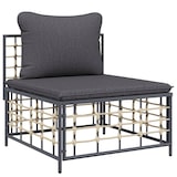 thumbnail of vidaXL 7-tlg. Garten-Lounge-Set mit Kissen Anthrazit Poly Rattan