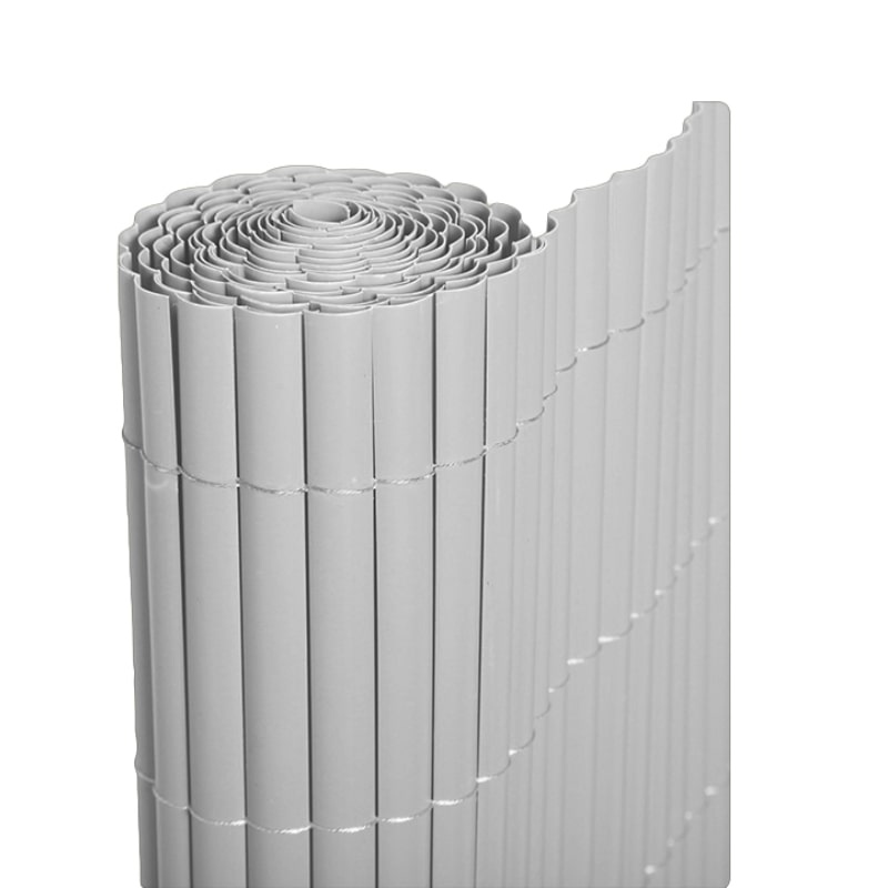 Bonerva | Cañizo Pvc Media Cara | Color Blanco | Rollo 1x3 Metros | 85% Ocultación | Lamas 18mm | MAL0610