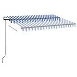 thumbnail of vidaXL Automatische Markise mit LED Windsensor 350x250 cm Blau Weiß
